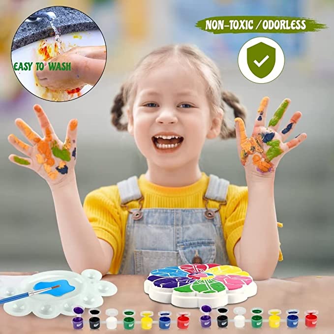 Paint Your Own Stepping Stones For Kids Craft Kit: 5 Pack Arts and Crafts For Kids