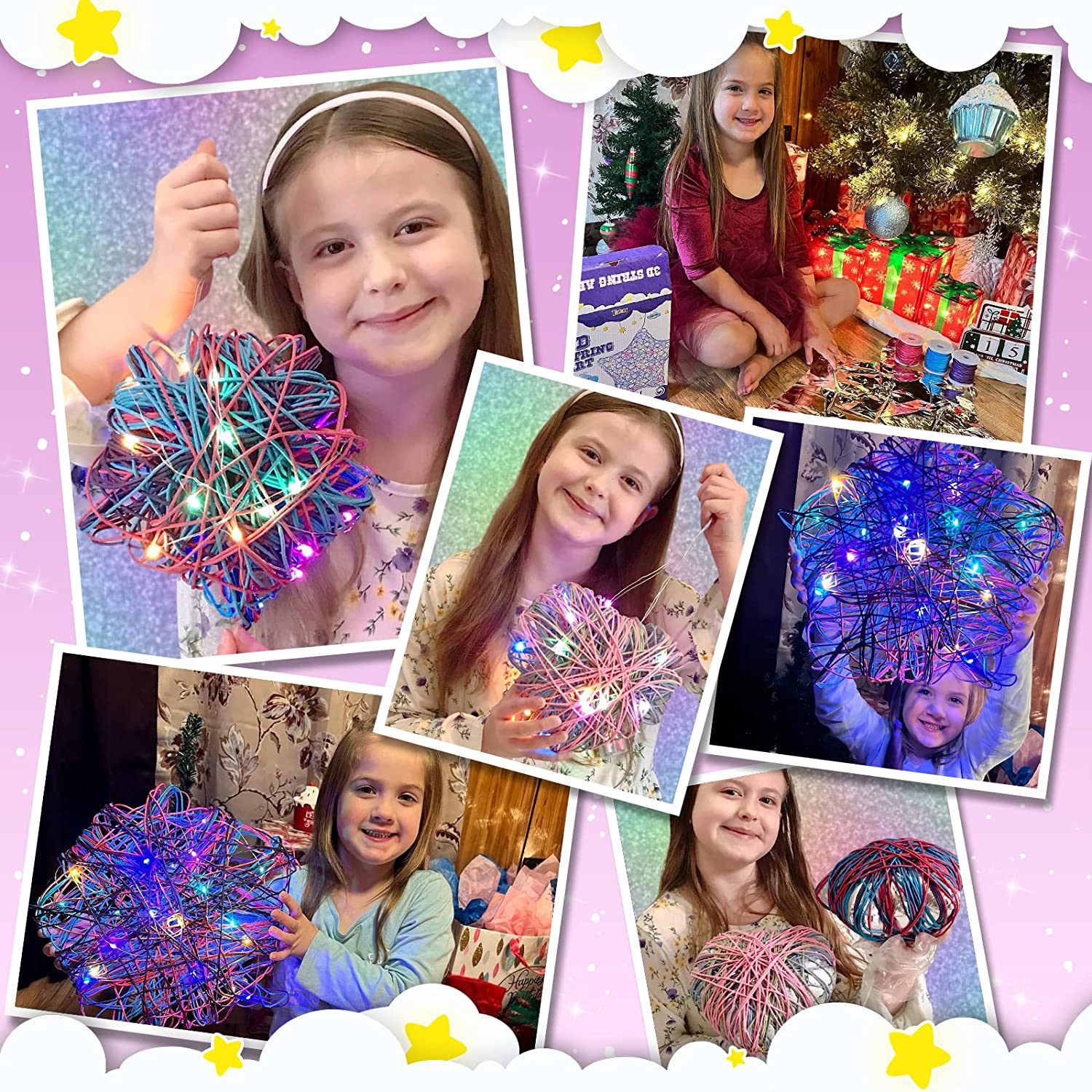 Crafts for Girls and Boys Ages ,Lantern Arts & Craft Kits for Kids Girl Toys