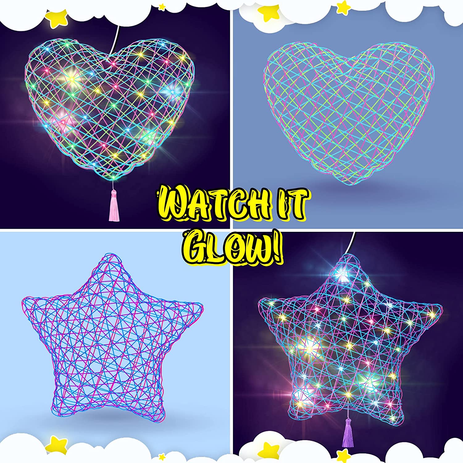 Crafts for Girls and Boys Ages ,Lantern Arts & Craft Kits for Kids Girl Toys