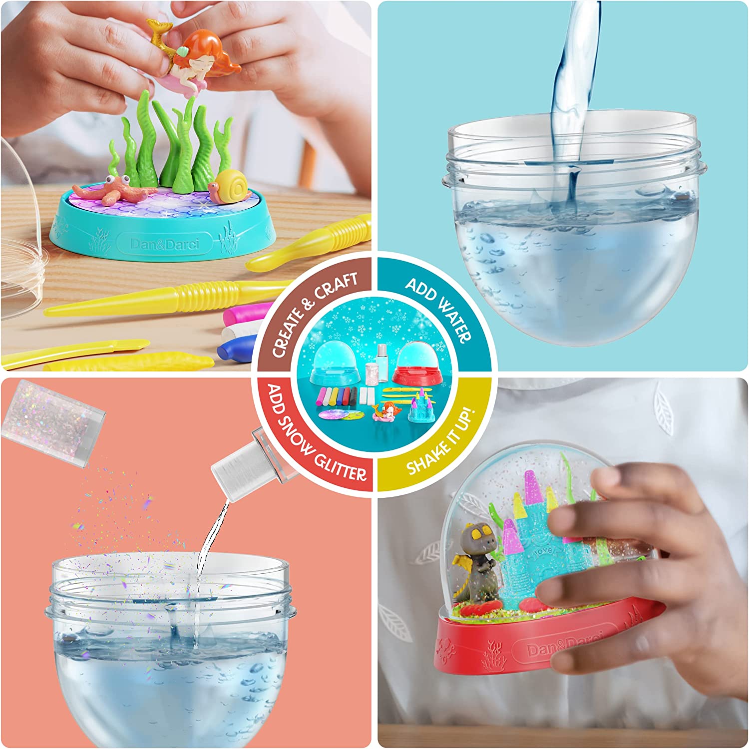 Water Globe Making Kit for Kids - Kid Craft Activities for Ages 6 7 8-12 13 14+ - DIY Crafts Activity Kits - Gifts and Toys for Boys & Girls