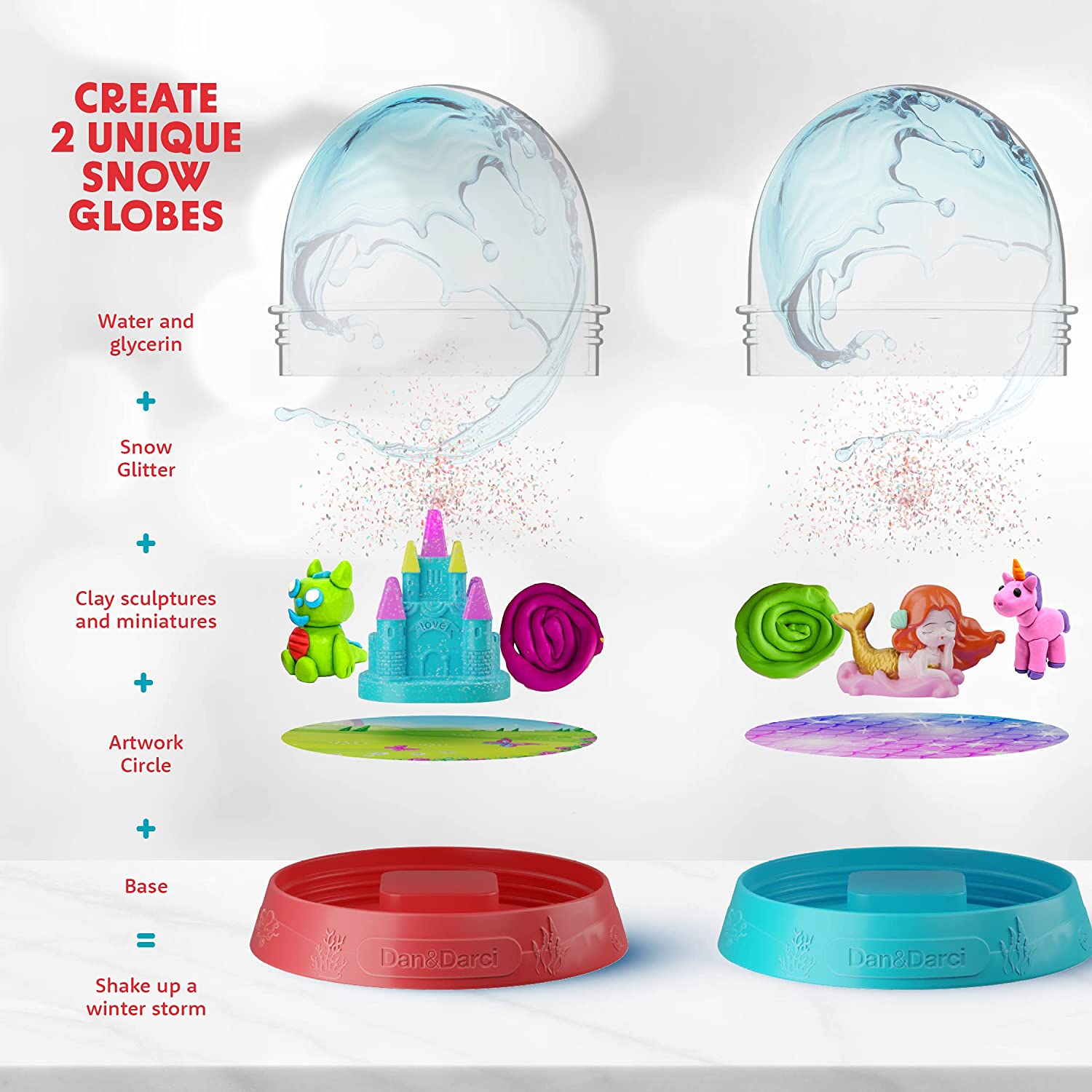 Water Globe Making Kit for Kids - Kid Craft Activities for Ages 6 7 8-12 13 14+ - DIY Crafts Activity Kits - Gifts and Toys for Boys & Girls