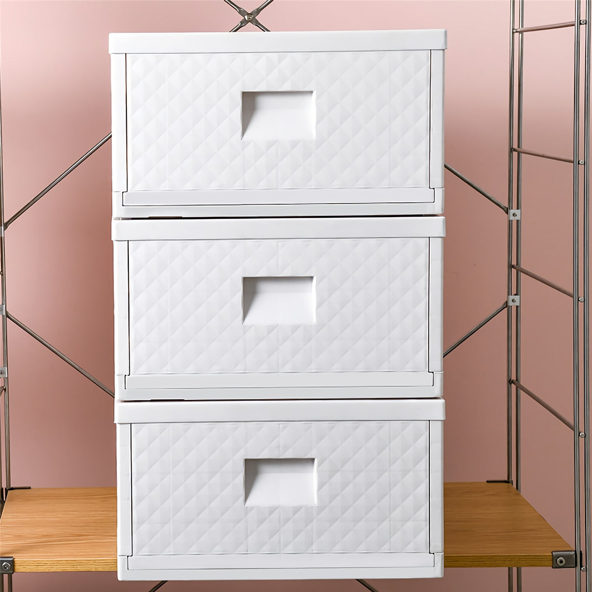 Foldable Wardrobe Storage Box Multi-purpose Home Office Car Storage Case Bedside End Table Nightstand Toys Clothes Storage Cabinet