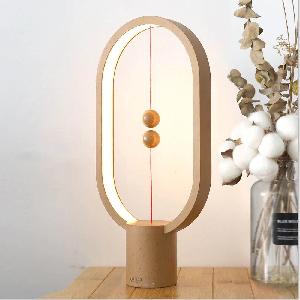 Creative Heng Balance Lamp LED Table Night Light USB Powered Dimming Magnetic Switch Desk Lamp For Bedroom Office Decor