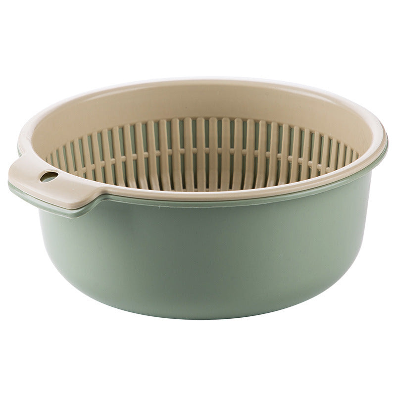 Multifunctional Double-layer Thickened Draining Basket