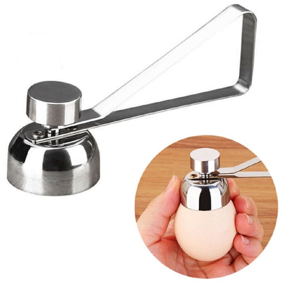 Stainless Steel Egg Shell Opener Topper Cutter Cracker Knocker Kitchen Egg Scissors Egg Topper Cutter Shell Opener