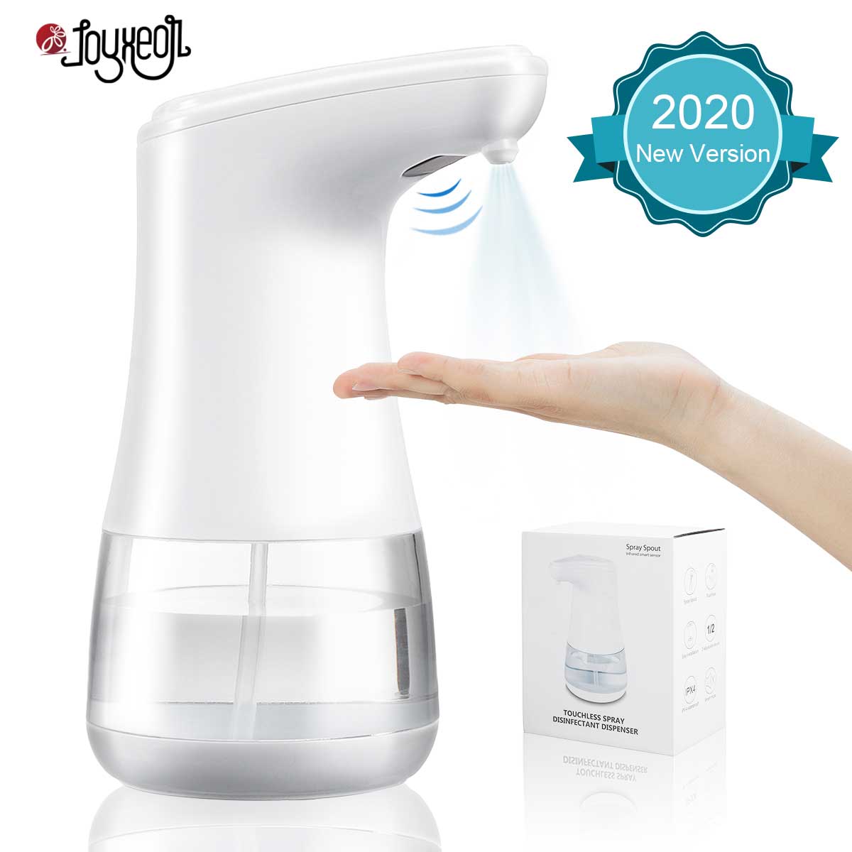 Automatic Alcohol Spray Dispenser Touchless Alcohol Sanitizer Disinfectant Liquid Sope Dispensers IR Sensor Bottle for Bathroom