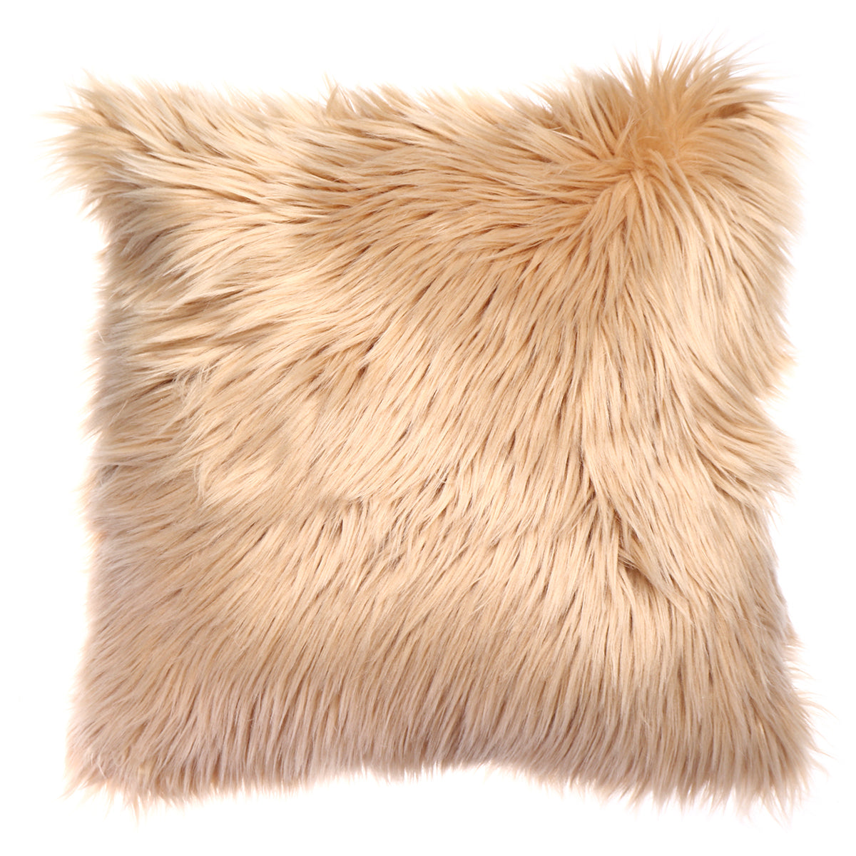 Throw Pillow Cover Cushion Case Faux Fur Fluffy Plush Soft Sofa Solid Home Decor