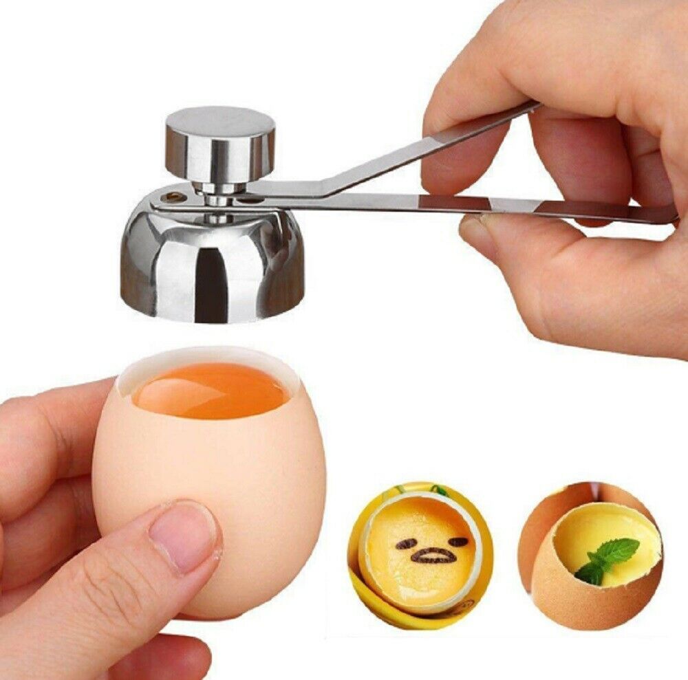 Stainless Steel Egg Shell Opener Topper Cutter Cracker Knocker Kitchen Egg Scissors Egg Topper Cutter Shell Opener