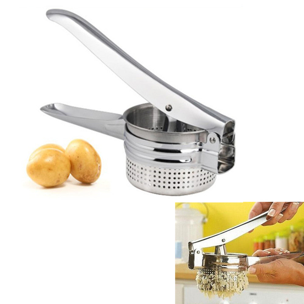 Stainless Steel Potato Blender Ricer Masher Puree Fruit Vegetable Juicer Press Maker