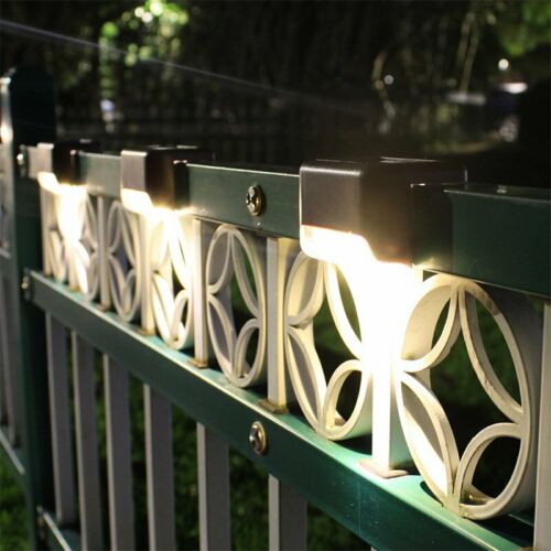 Outdoor Solar LED Deck Lights Garden Path Patio Pathway Stairs Step Fence Lamp