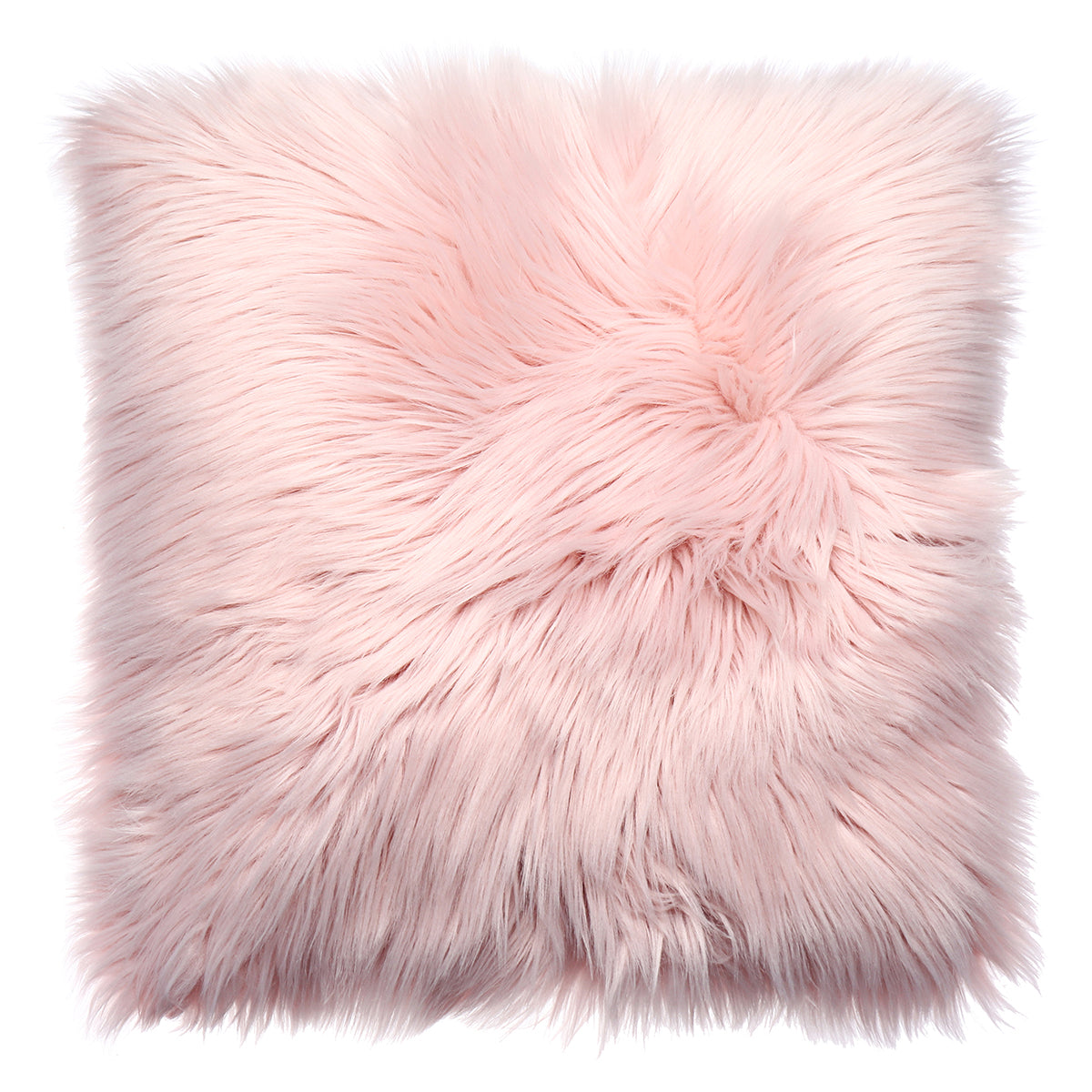 Throw Pillow Cover Cushion Case Faux Fur Fluffy Plush Soft Sofa Solid Home Decor