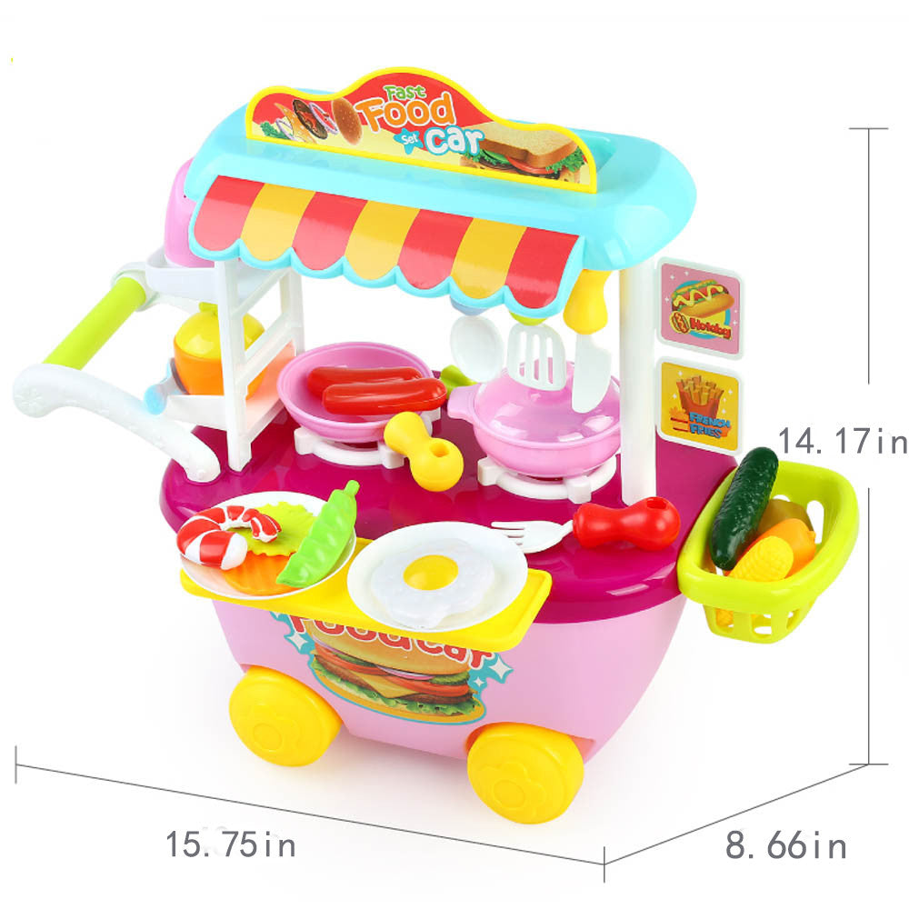 34PCS Children Kitchen Play Educational Toys Food Toys