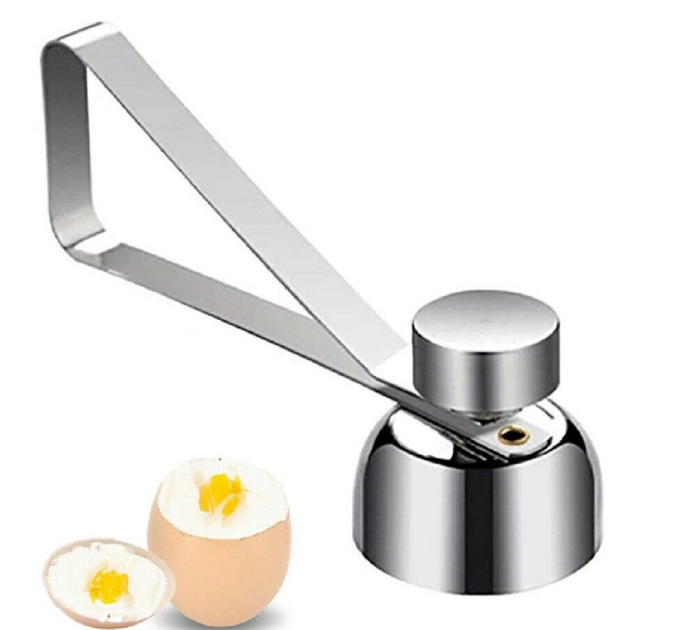 Stainless Steel Egg Shell Opener Topper Cutter Cracker Knocker Kitchen Egg Scissors Egg Topper Cutter Shell Opener