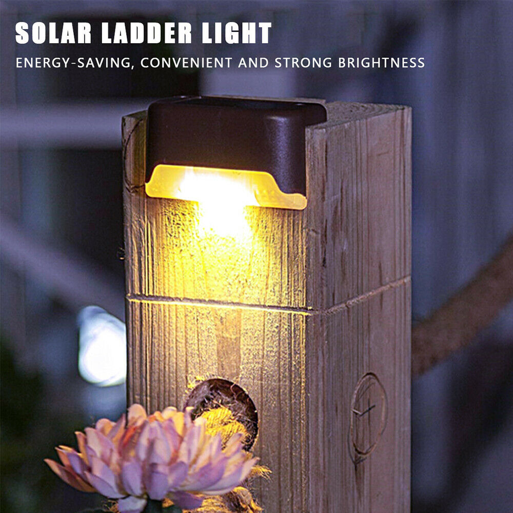 Outdoor Solar LED Deck Lights Garden Path Patio Pathway Stairs Step Fence Lamp